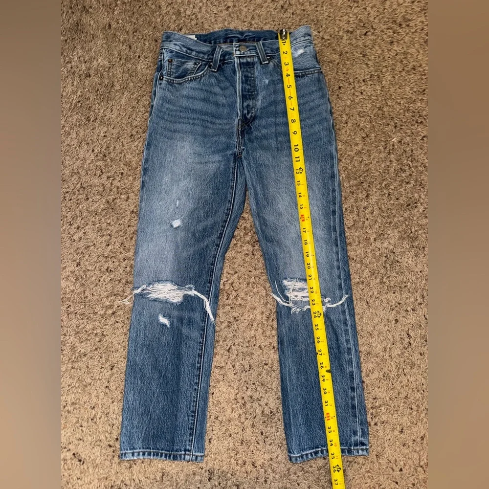 Levi's 501 Distressed Classic Denim Jeans 26x26